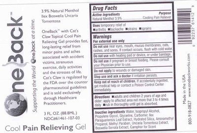 Label  Cool Pain Relieving Gel 3oz. (2.13.2015) (Label  Cool Pain Relieving Gel 3oz. (2.13.2015))